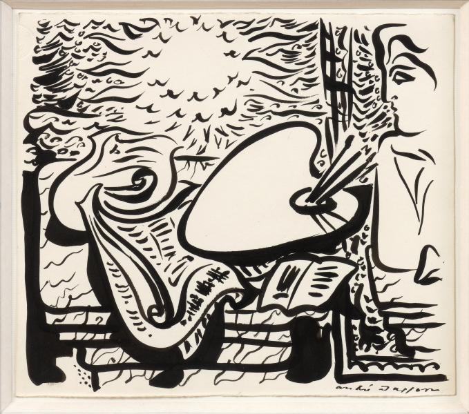 La femme à la palette